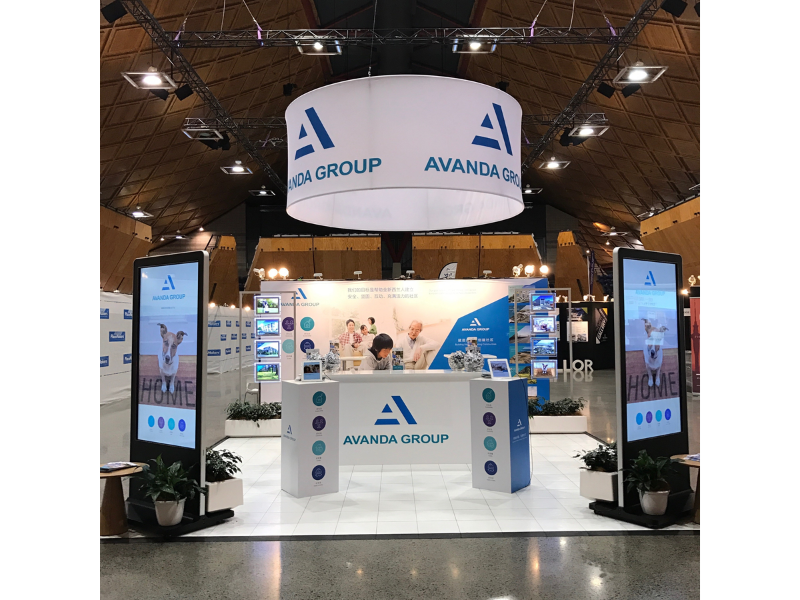 Customised exhibition stand for Avanda Group