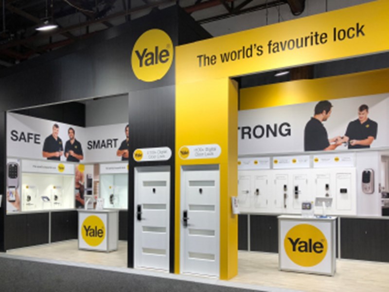 Product education and sampling on the Yale Exhibition Stand