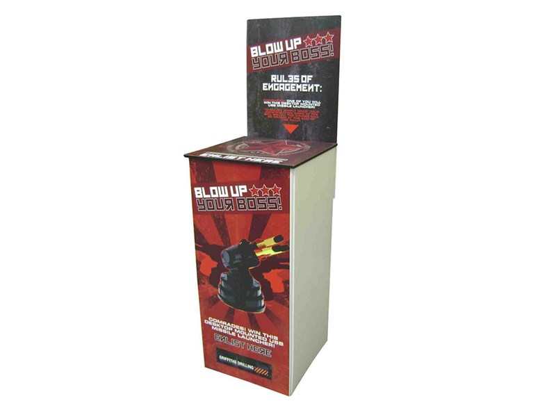Stand Tall 400 Corflute Floor Competition Entry Boxes