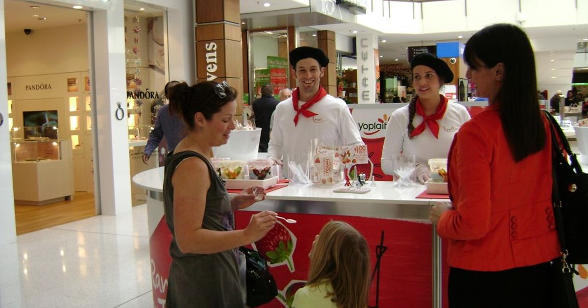 shopping mall experiential campaigns