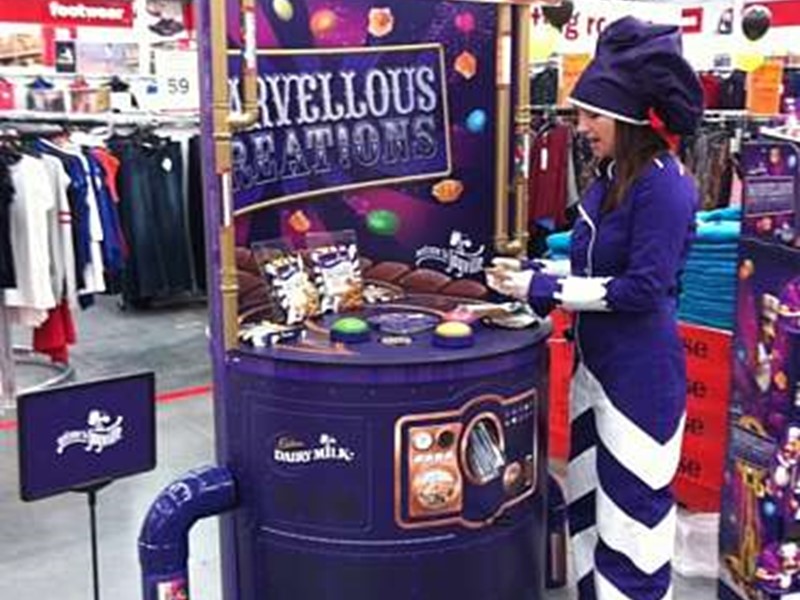 Cadbury Marvellous Creations instore sampling campaign
