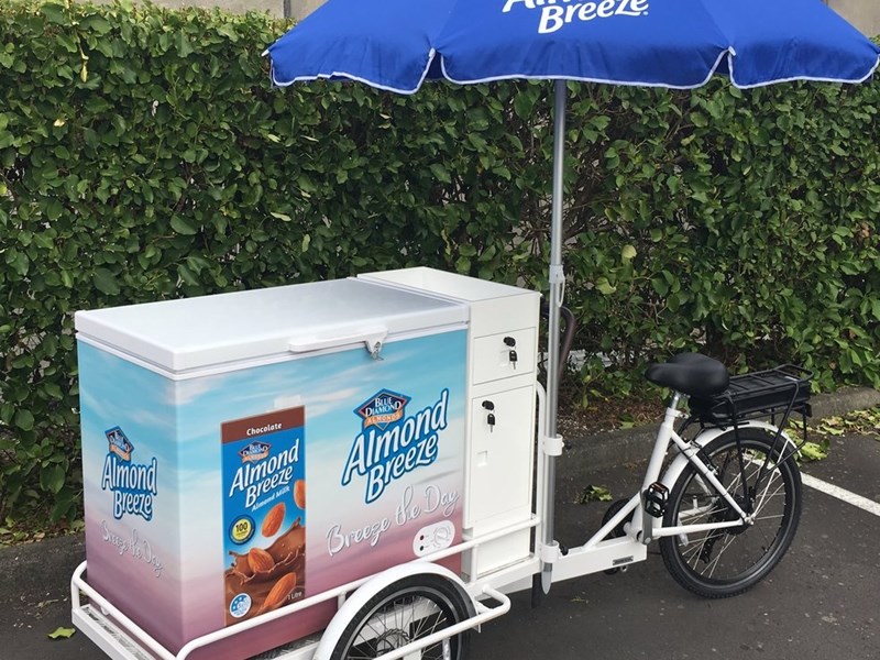 Using a promo bike to grab attention