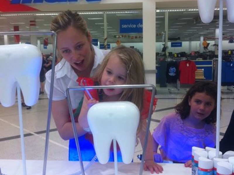 engaging with the audience in a shopping mall