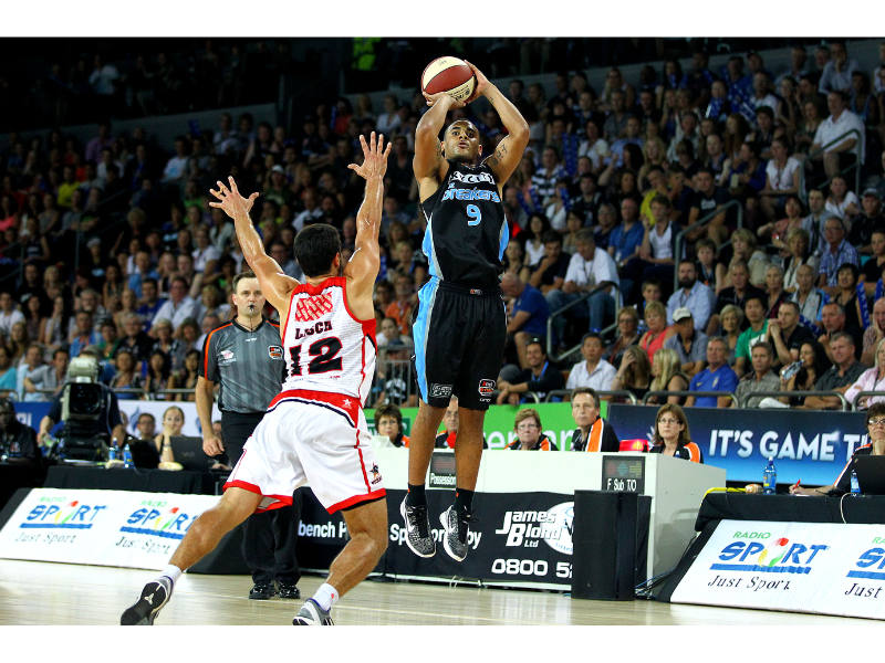 Breakers on court and off court display