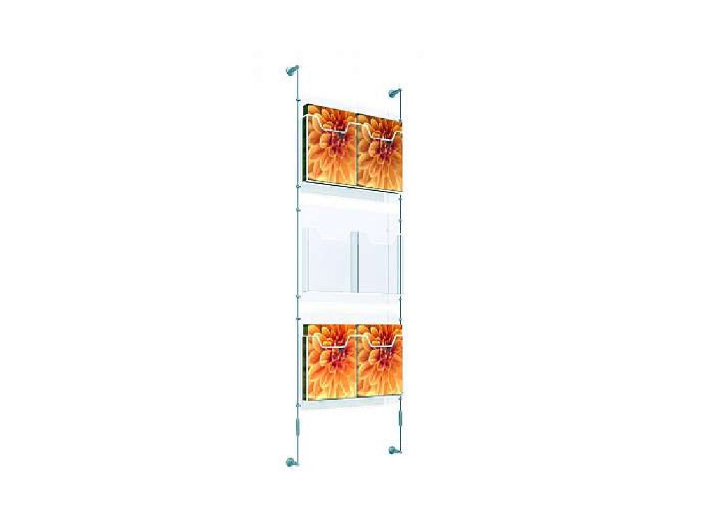 Poster Display Hanging Systems | Window Cable Poster Displays