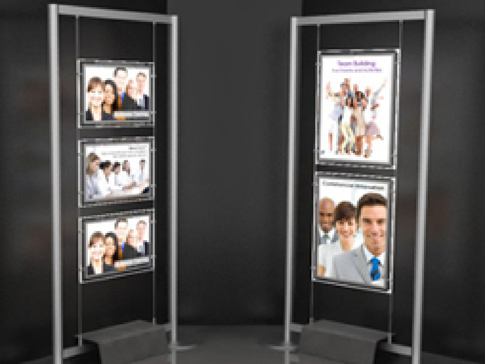 Floor Standing Brochure Holders Foyer Display Stands
