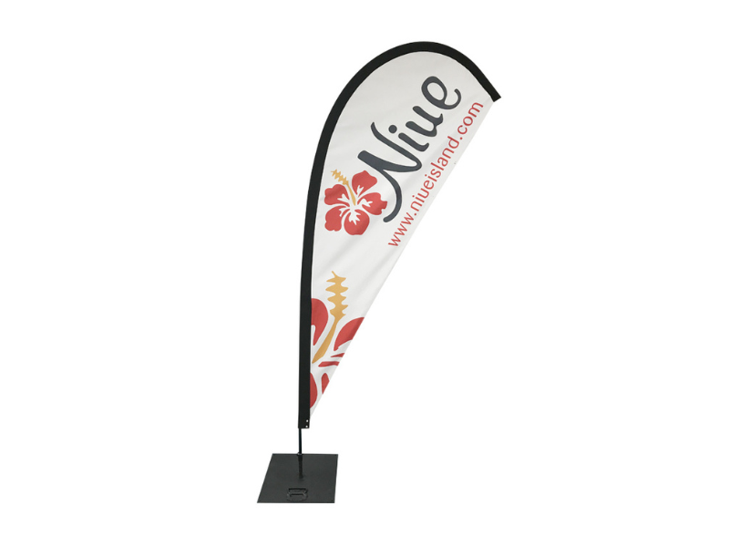 2.2m Teardrop Flag with Base Plate