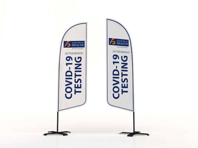 Blade-2-Go Flags used for the Ministry of Health