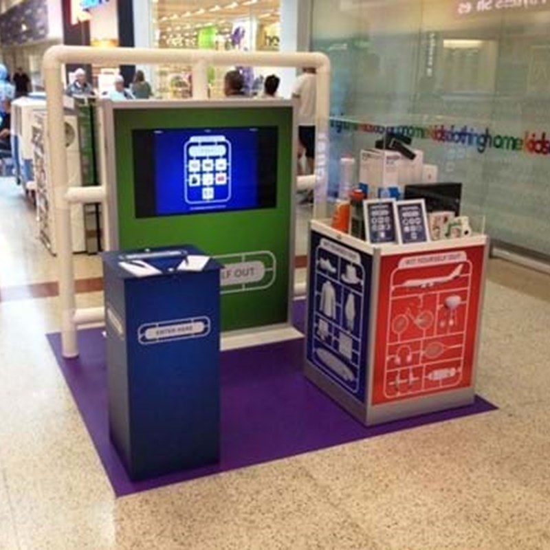 Shopping mall entry box kit