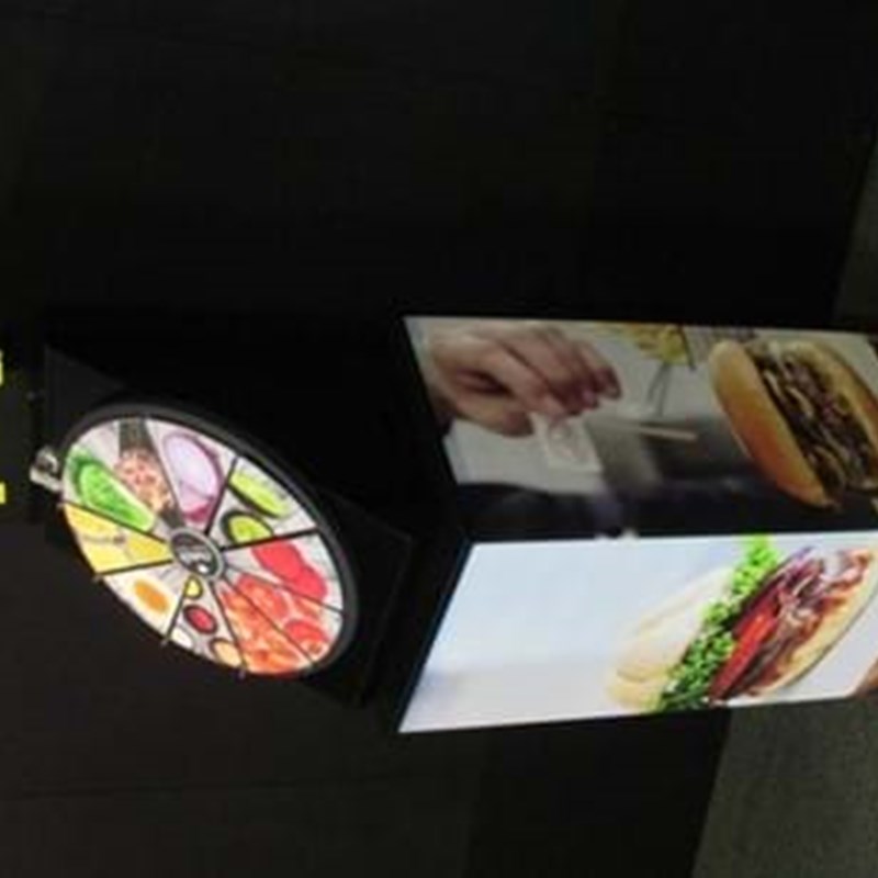 Prize wheel counter top