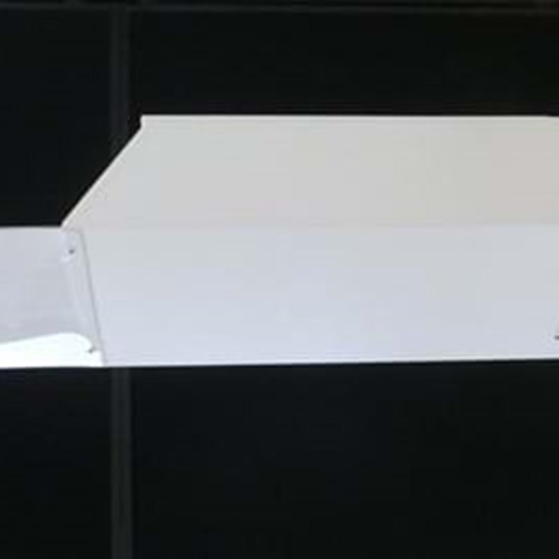 White timber entry unit with lockable entry door at base