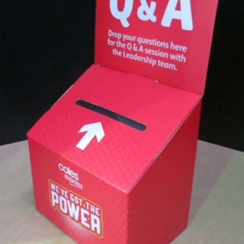 Entry box cardboard small