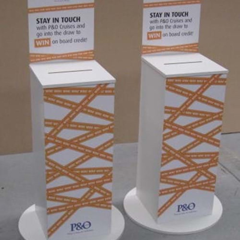 Entry boxes with round bases