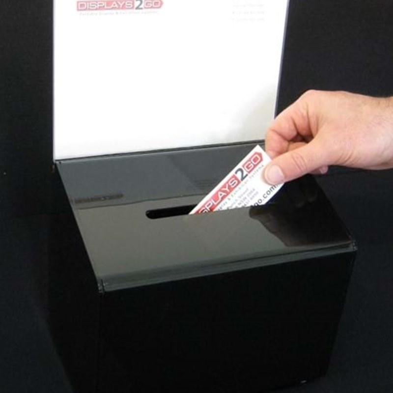 Small acrylic entry box smoked