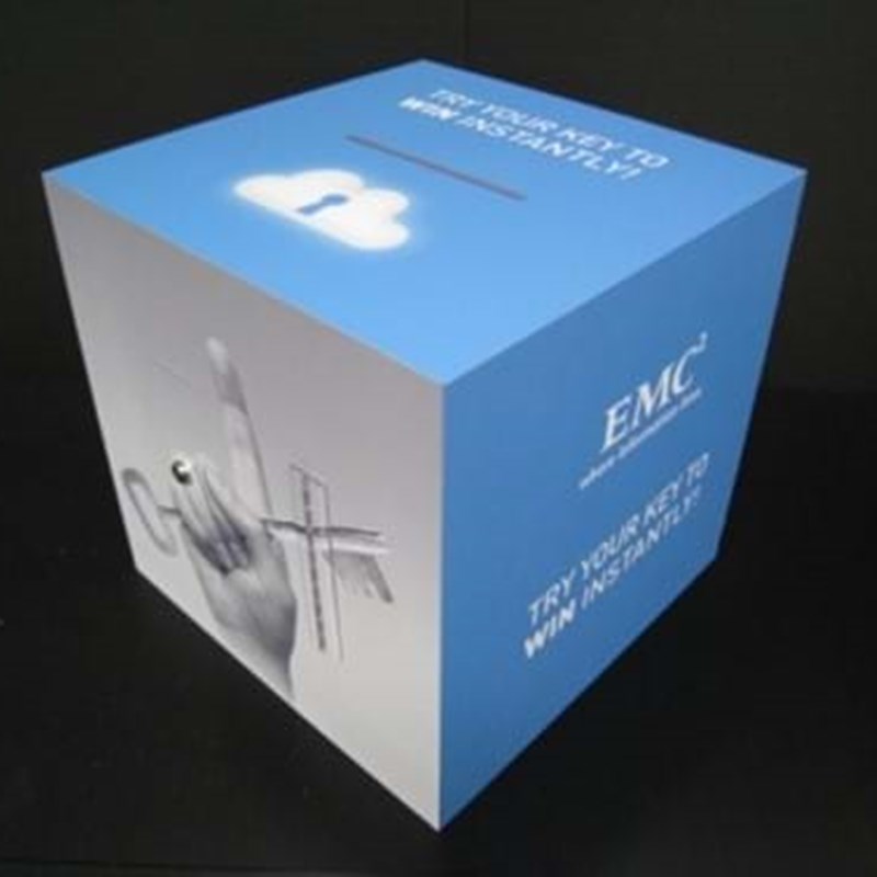 Entry box acrylic with printing