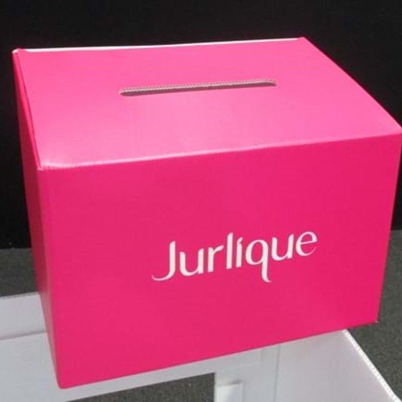 Competition entry box corflute