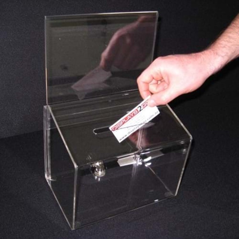 Clear perspex box