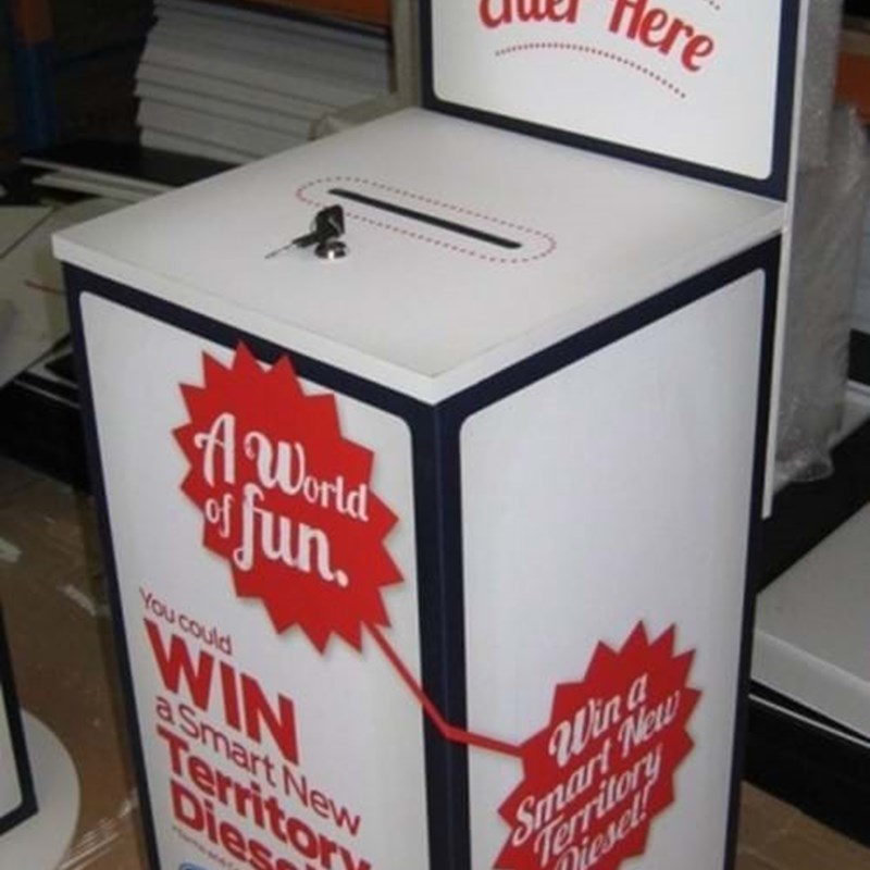 Competiton entry box for cruise ships