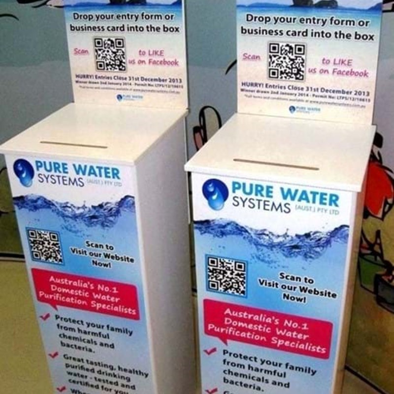 Drop your business card here