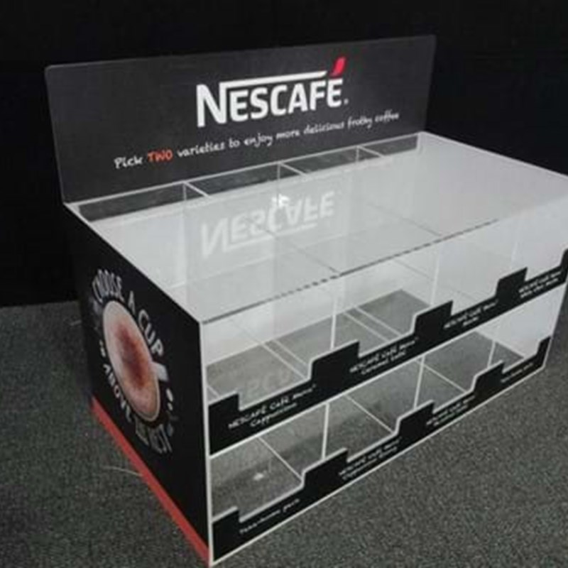 Acrylic retail display for sachets