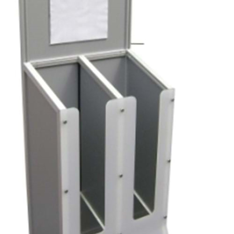 Magazine dispenser on castors