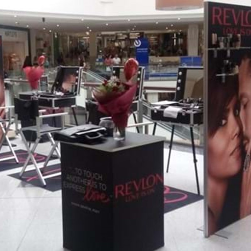 Revlon mall display