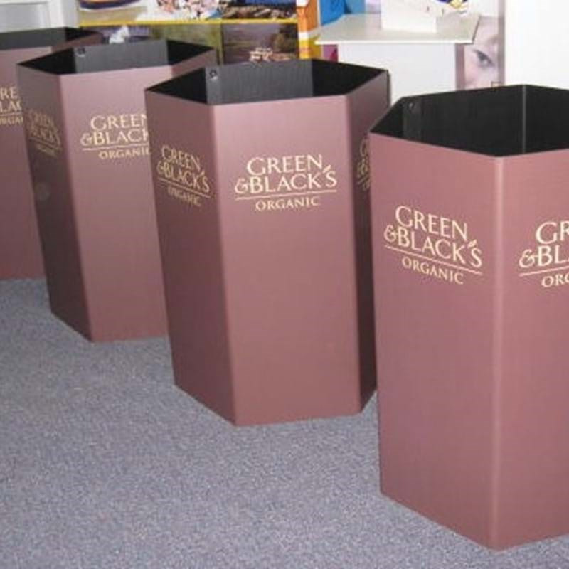 Dump bins hexagonal