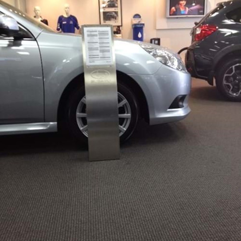 Car dealer floor display