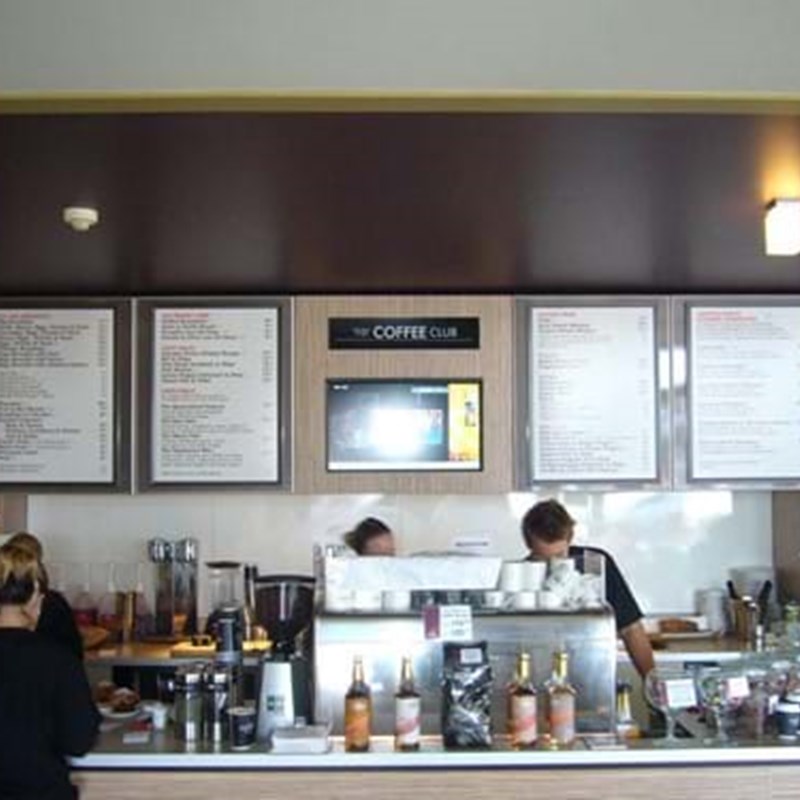 Cafe signage