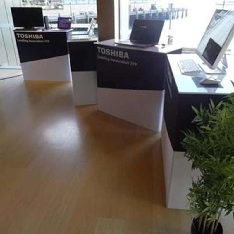 Laptop exhibition display