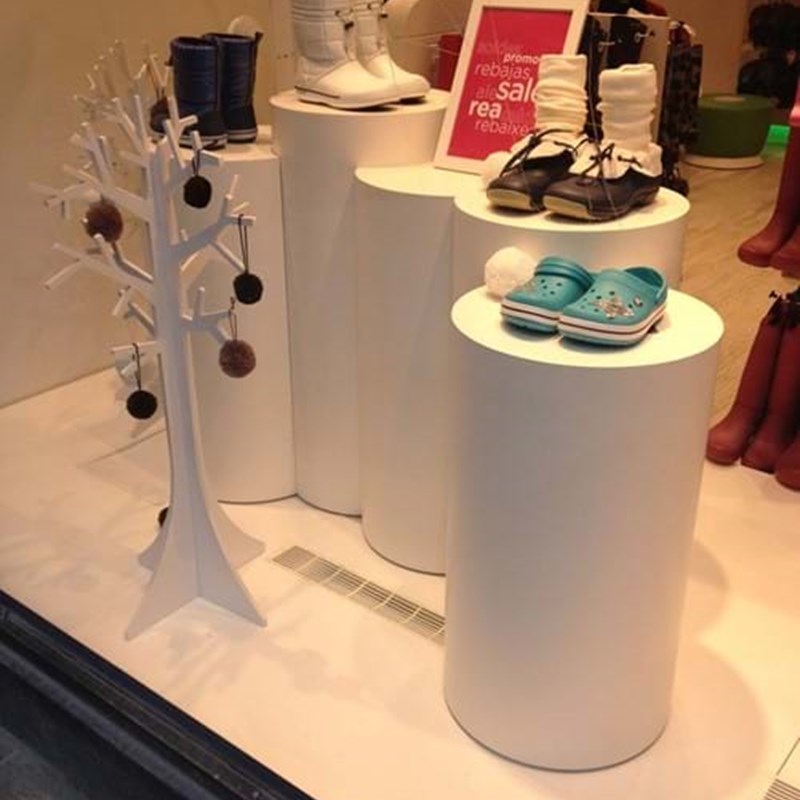 Wooden pedestals