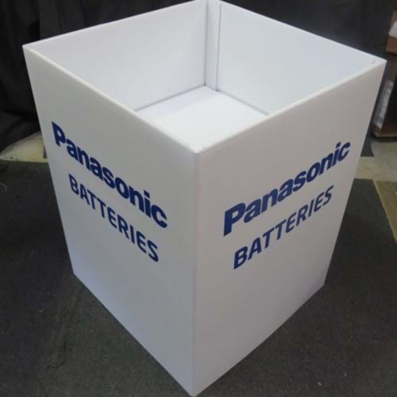 Battery display bin