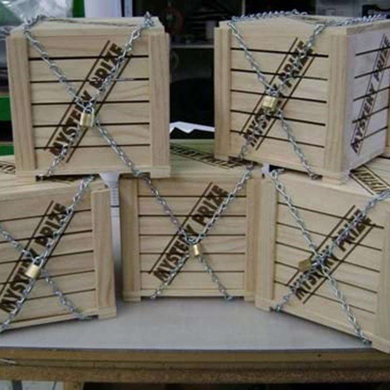 Baby crates in a stack