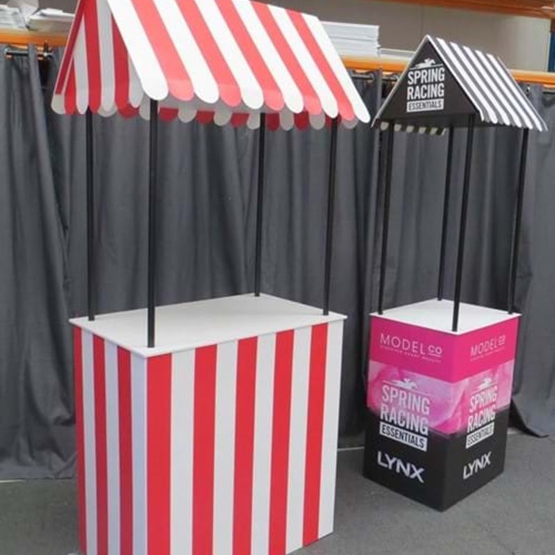 Portable supermarket merchandising units