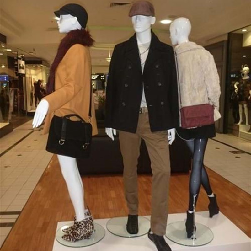Acrylic plinths in westfield