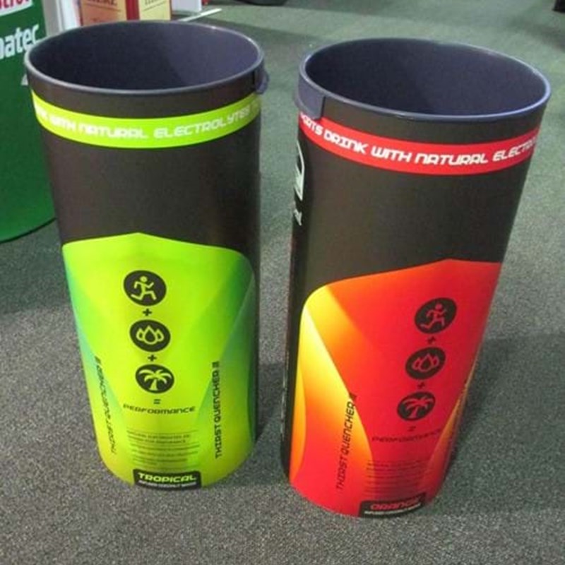 Round display bins