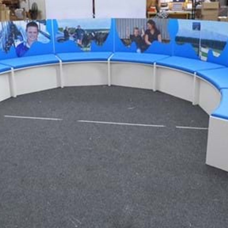 Curved seating