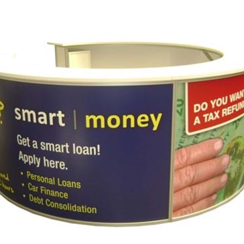 Round sale counter