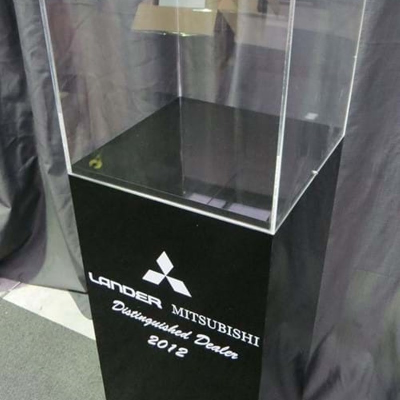 Glass display case