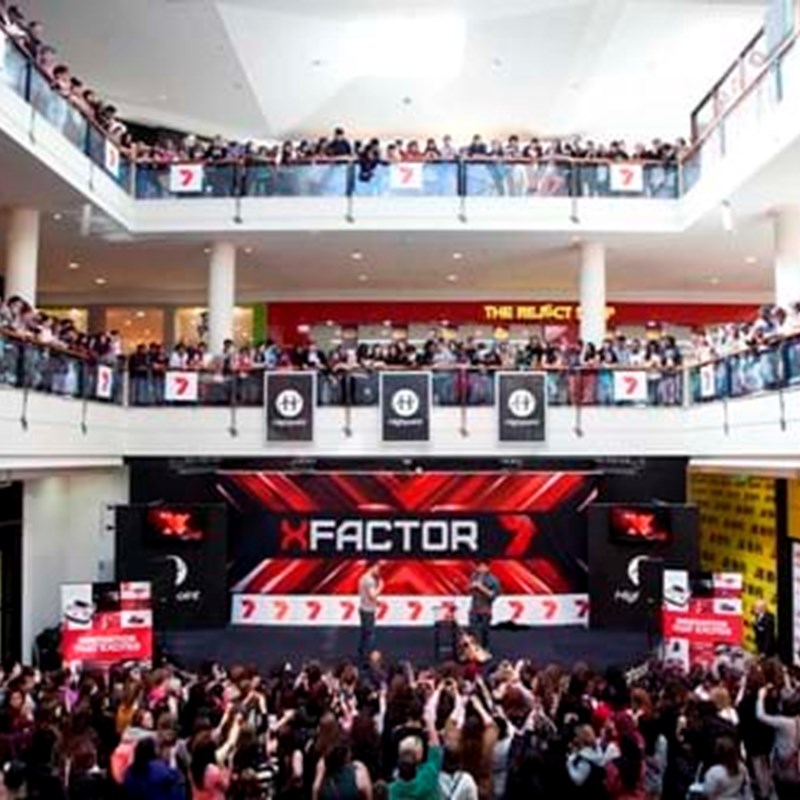 X factor giant backdrop