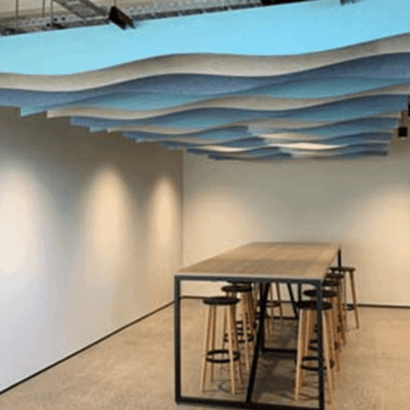Bespoke Acoustic Ceiling Panel in Meeting Room