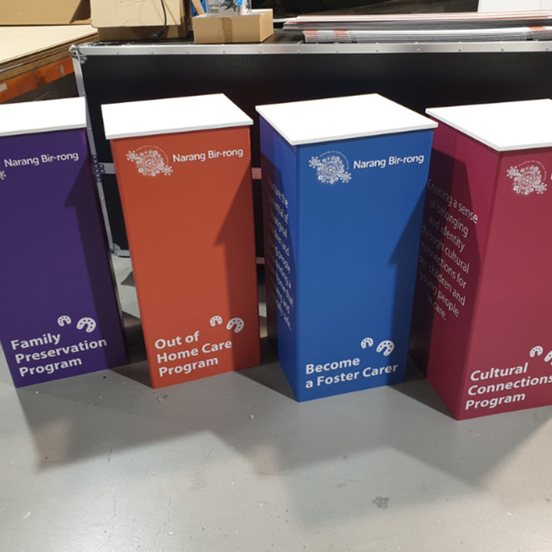 Branded Display Plinths